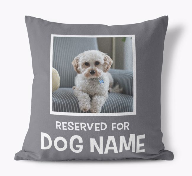 Reserved For {dogsName}: Personalised {breedFullName} Canvas Cushion